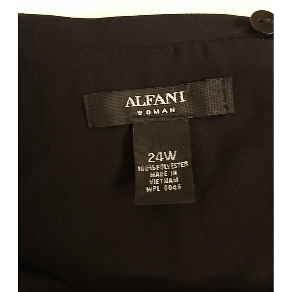 Alfani top sleeveless blouse 24W new with tags Black Purple NWT $89.50 T16 - Picture 5 of 7